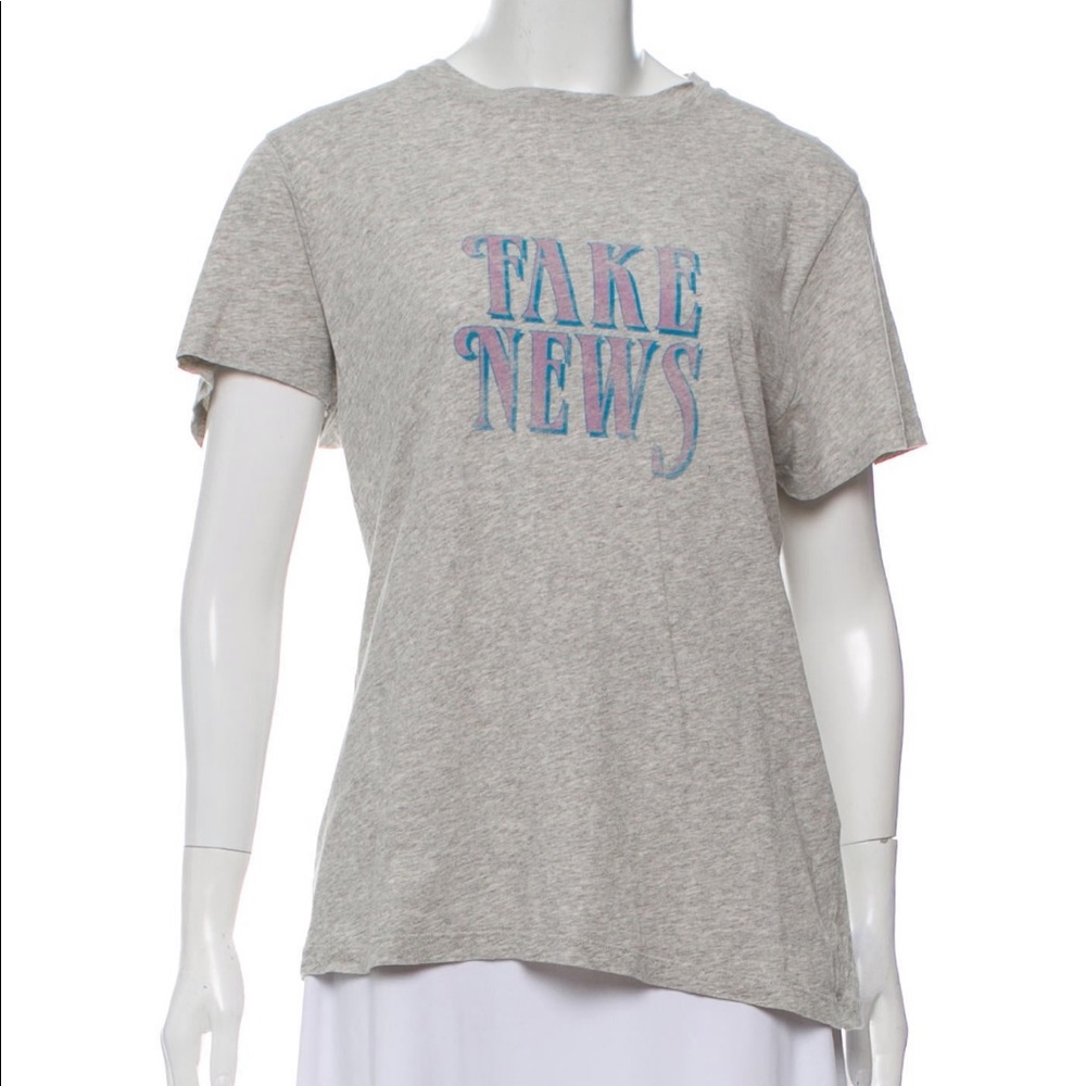 IRO graphic tee “fake news” xs